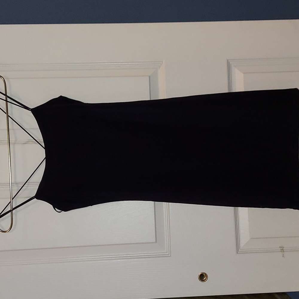Y2K Byer Too! Fitted Minimalist Strappy Little Black Dress Small